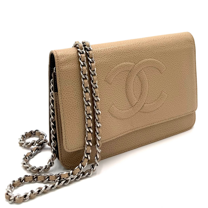 Timeless CC Caviar Leather Wallet on Chain