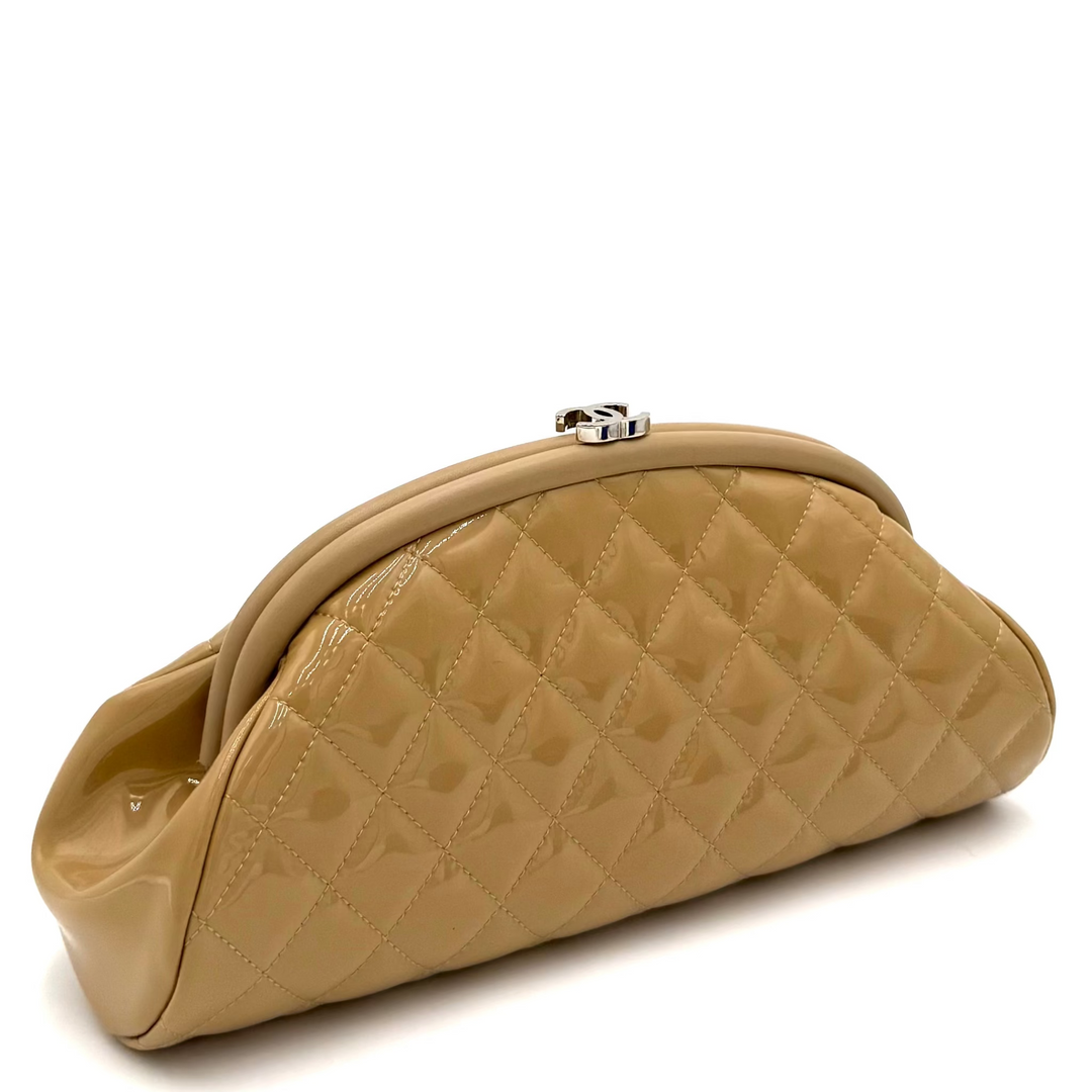 Timeless Quilted Patent Leather Clutch