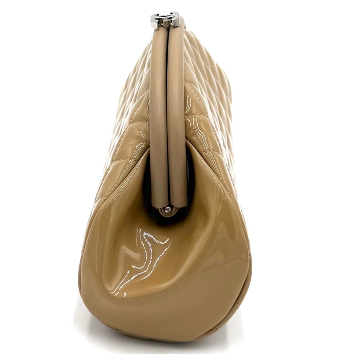 Timeless Quilted Patent Leather Clutch