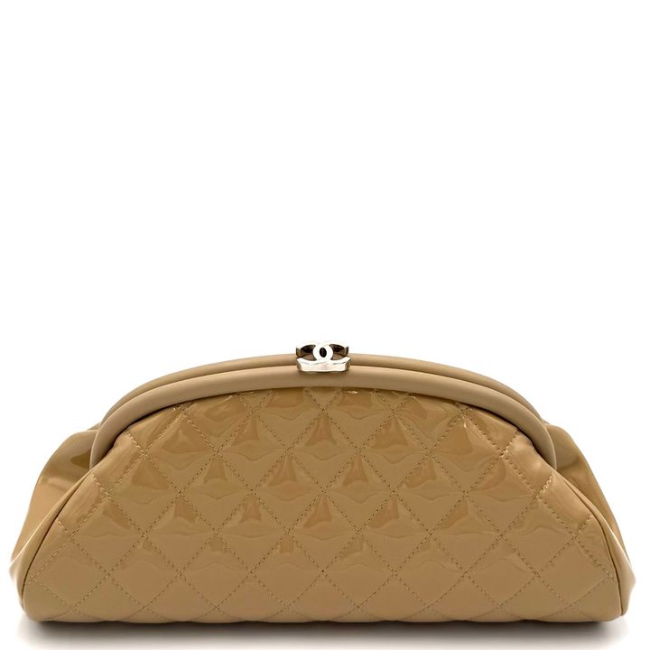 Timeless Quilted Patent Leather Clutch