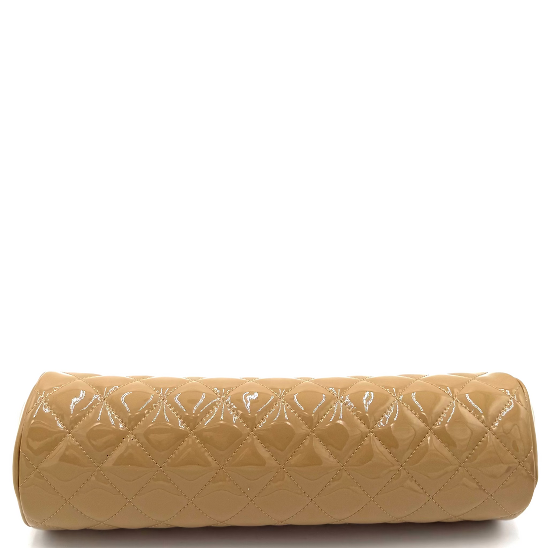Timeless Quilted Patent Leather Clutch