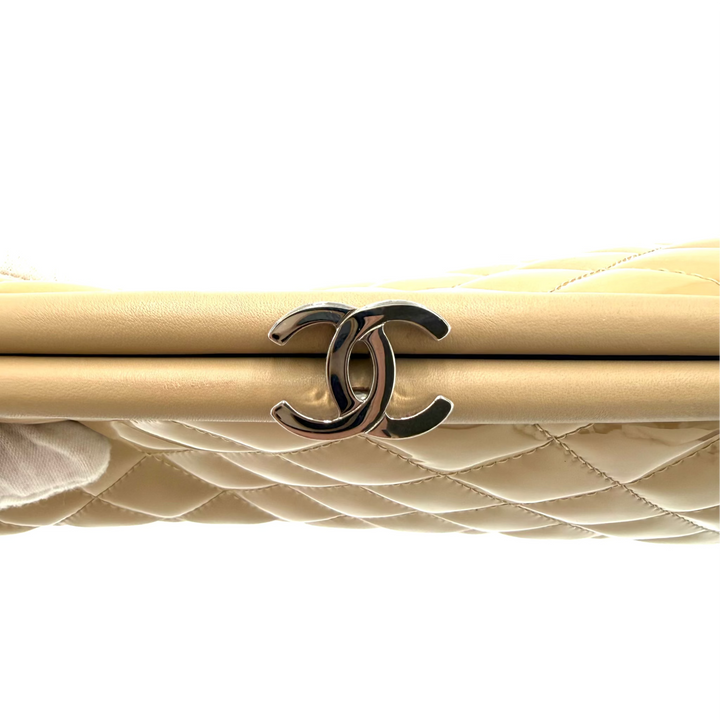 Timeless Quilted Patent Leather Clutch