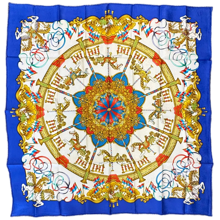 Luna Park Silk Scarf by Joachim Metz