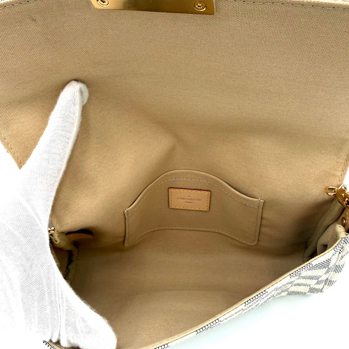 Favorite MM Damier Azur Crossbody Bag