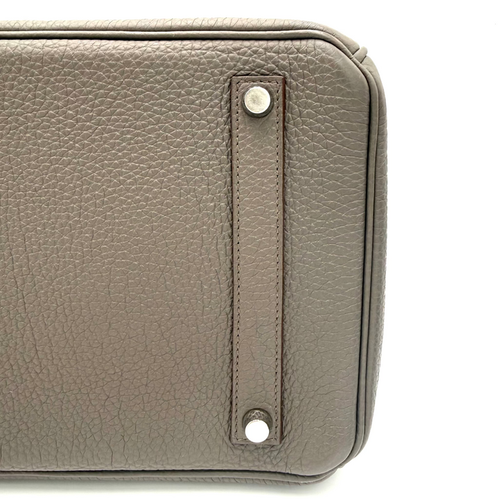 Birkin 35 Togo Leather Etain Bag With Palladium Hardware
