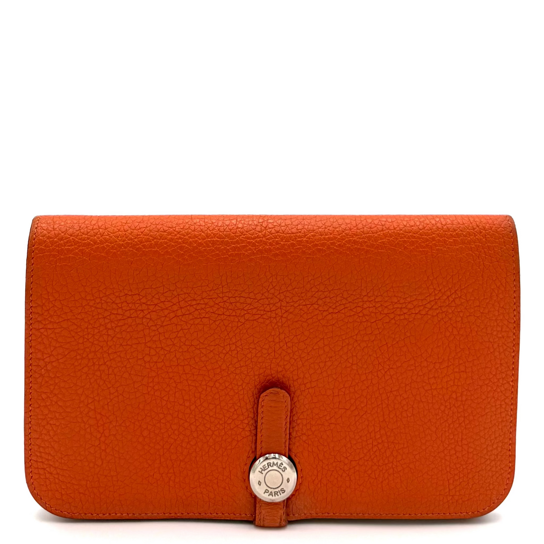 Dogon Duo Continental Clemence Leather Wallet