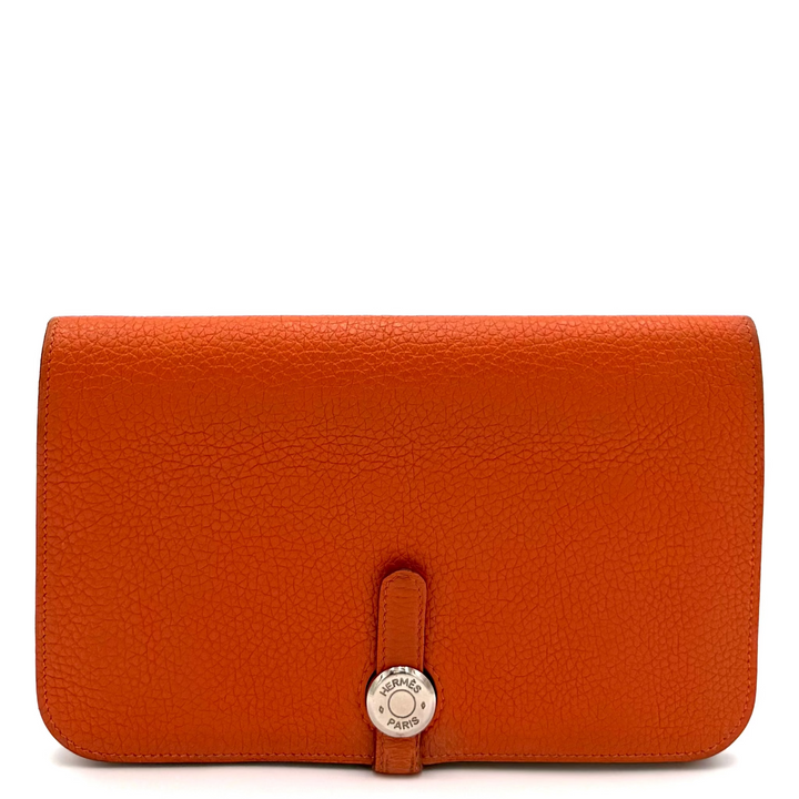 Dogon Duo Continental Clemence Leather Wallet