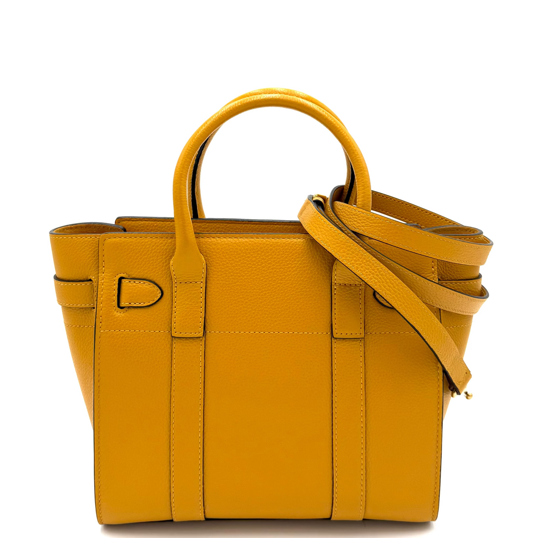 Bayswater Mini Zipped Grained Leather Bag