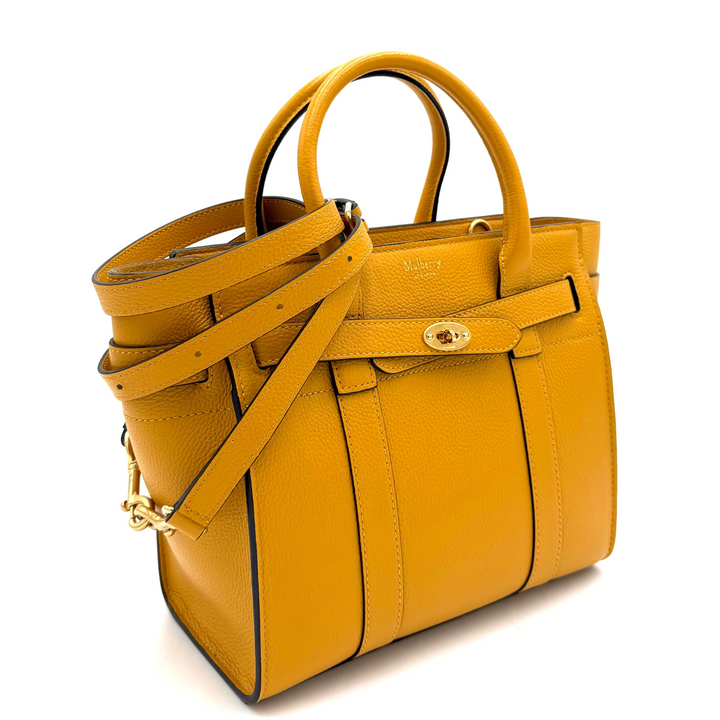 Bayswater Mini Zipped Grained Leather Bag