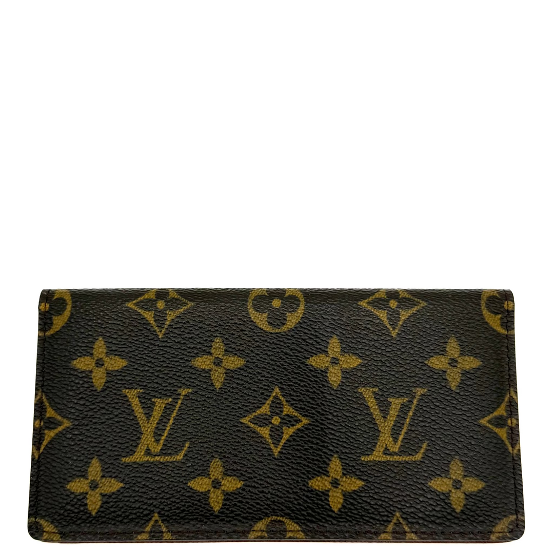 Monogram Canvas Checkbook Holder