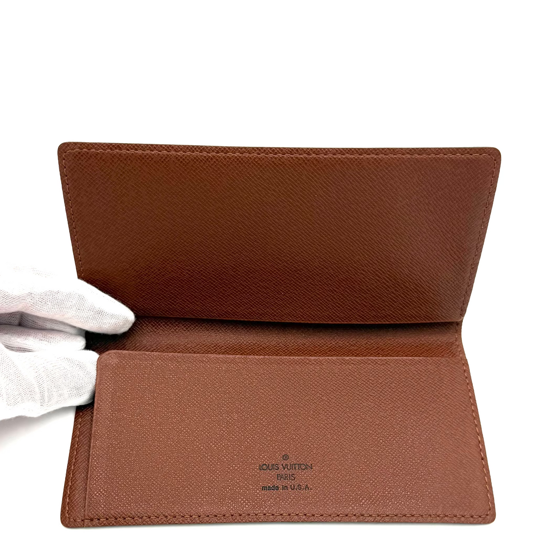 Monogram Canvas Checkbook Holder