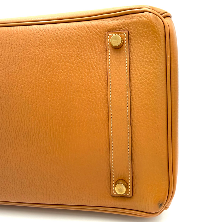 Birkin 35 Gold Clemence Leather with Gold Hardware