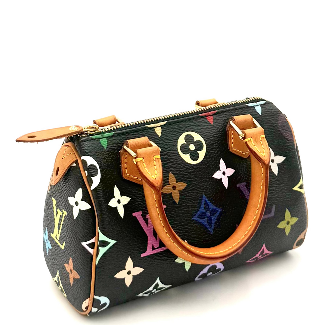 Monogram Multicolour Black Mini Sac HL Speedy Handbag