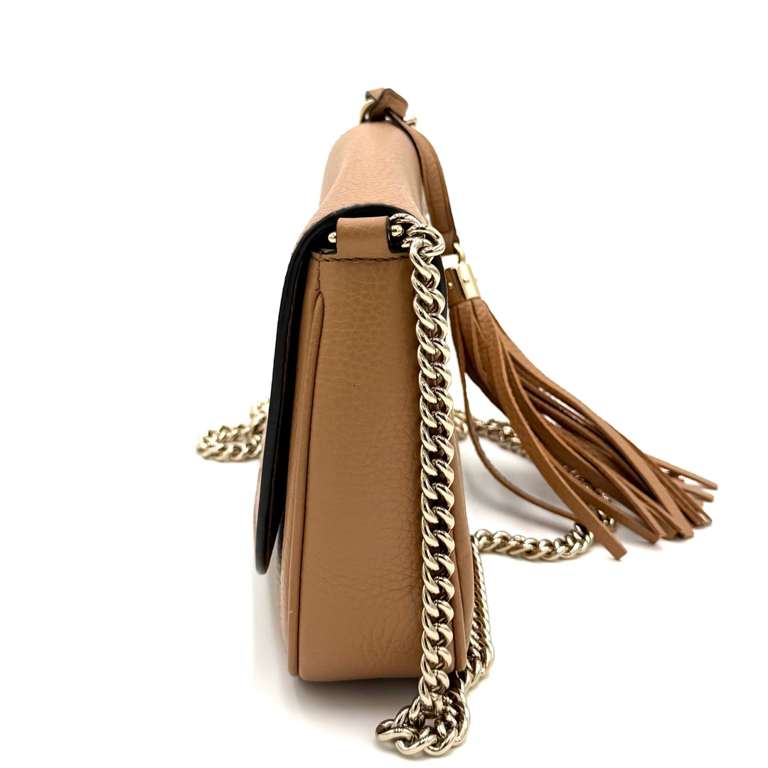 Leather Medium Soho Chain Crossbody Bag