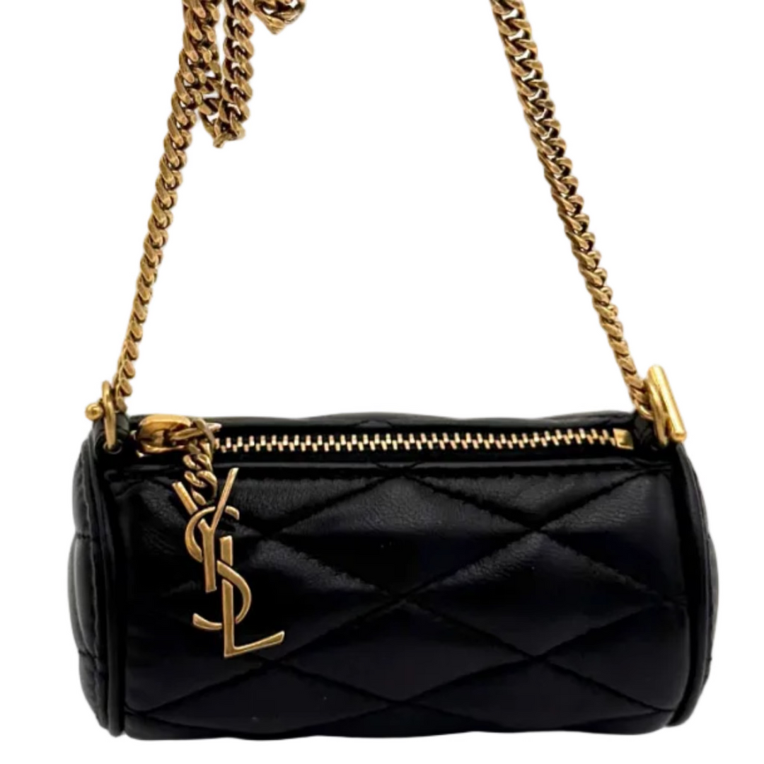 Micro Sade Quilted Leather Tube Bag