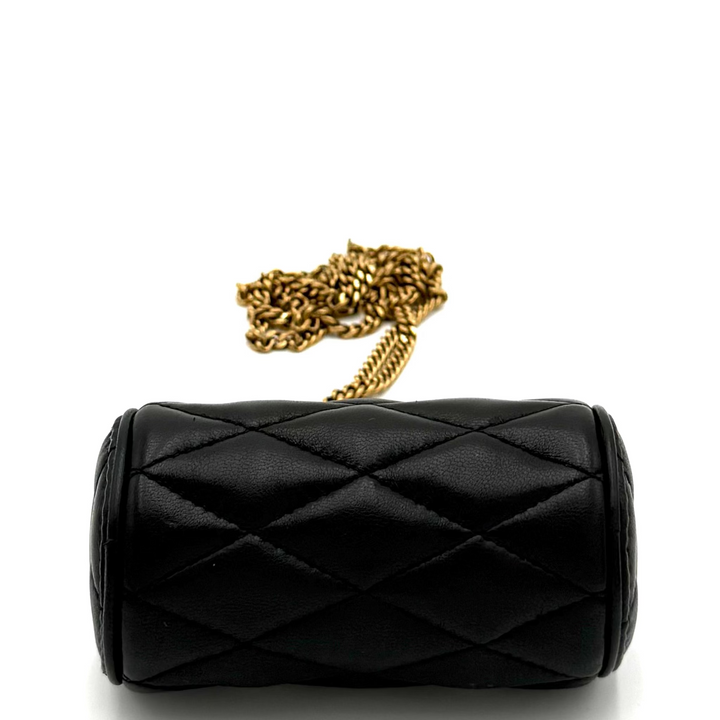 Micro Sade Quilted Leather Tube Bag