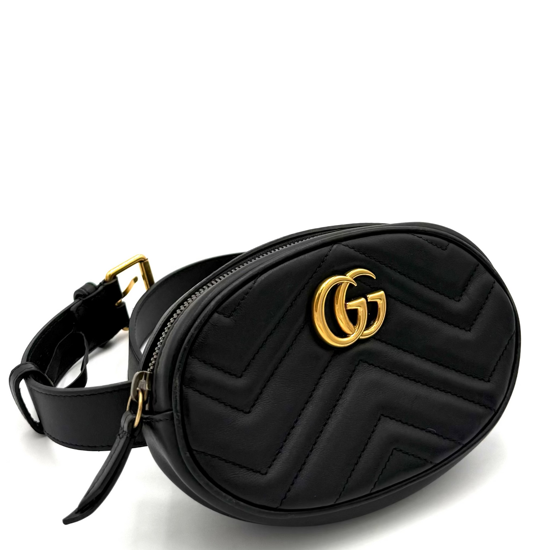 GG Marmont Calfskin Leather Belt Bag
