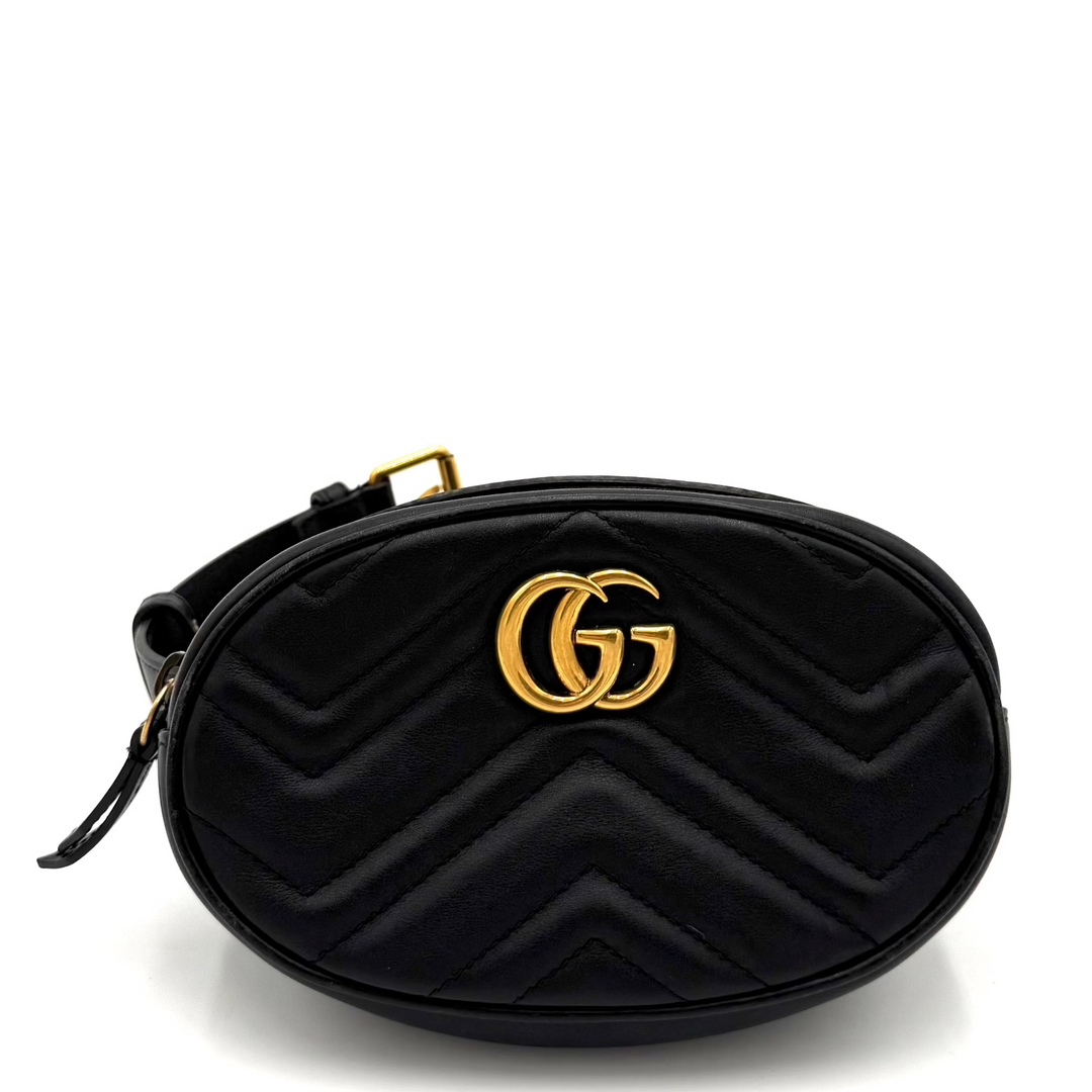 GG Marmont Calfskin Leather Belt Bag