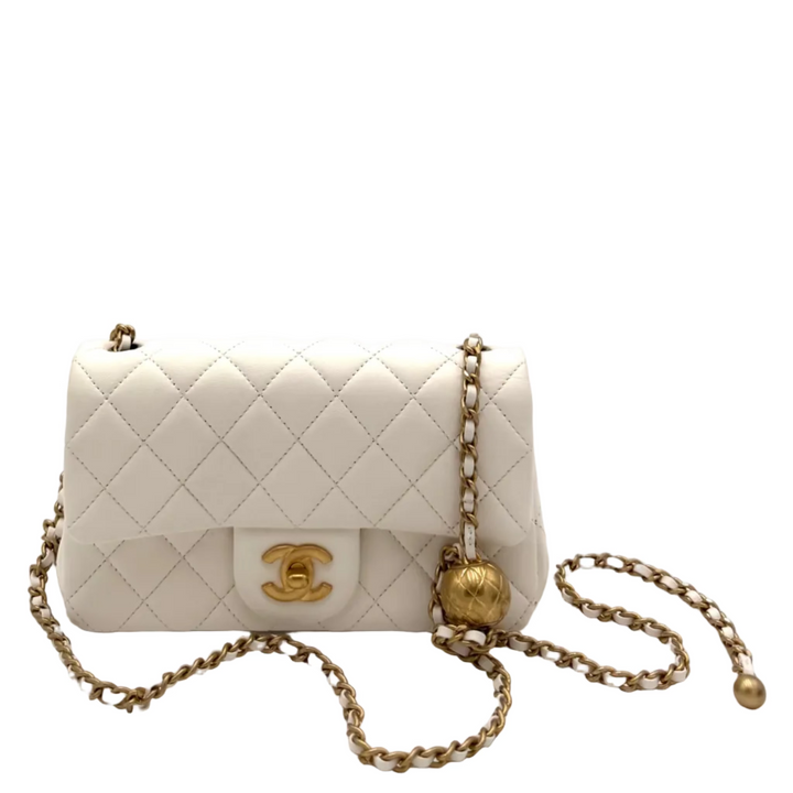 Pearl Crush Mini Rectangular Flap Bag
