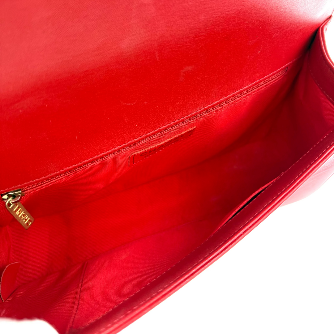 Boy New Medium Lambskin Leather Bag