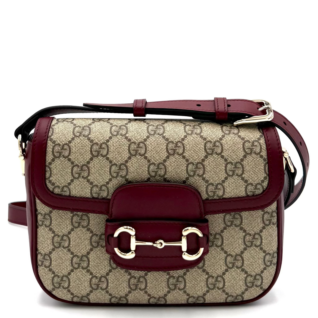 Monogram & Leather 1955 Horsebit Shoulder Bag