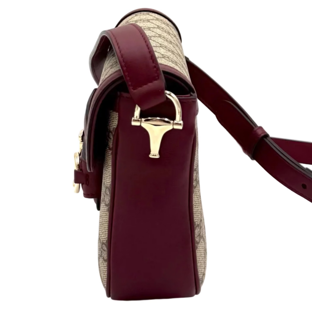 Monogram & Leather 1955 Horsebit Shoulder Bag