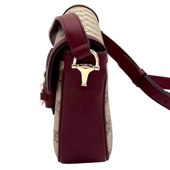 Monogram & Leather 1955 Horsebit Shoulder Bag