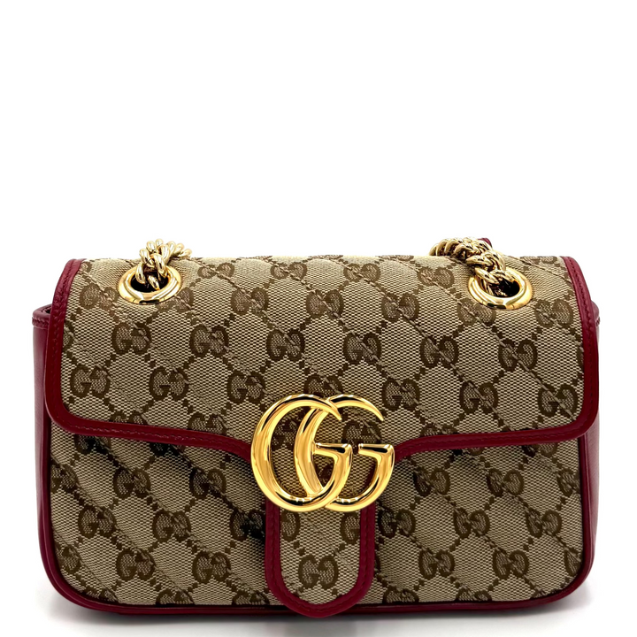 GG Marmont Diagonal Quilted Flap Bag