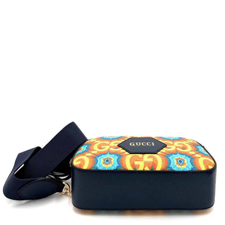 GG Supreme Kaleidoscope Calfskin Script Logo Camera Bag