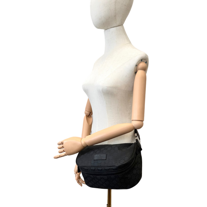 GG Canvas Black Bumbag