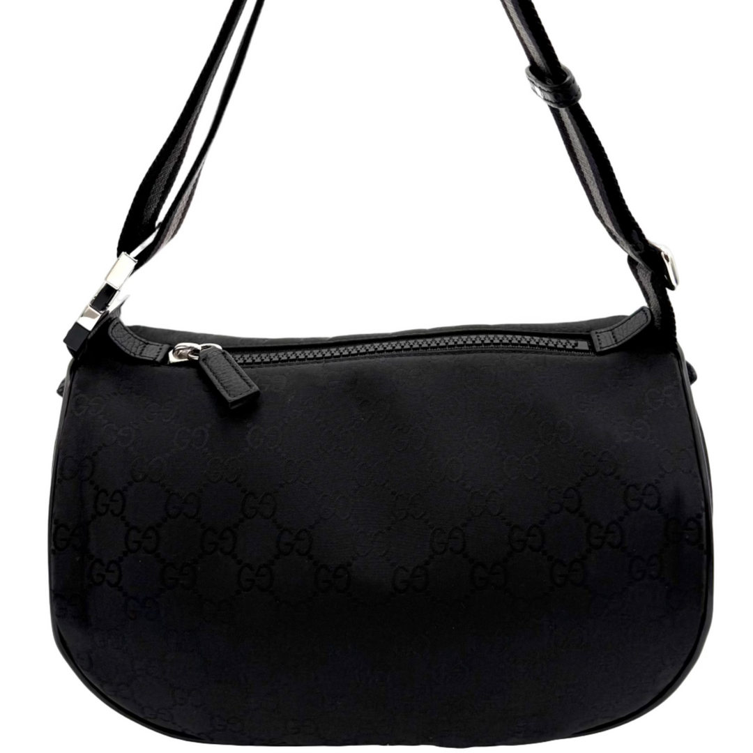 GG Canvas Black Bumbag