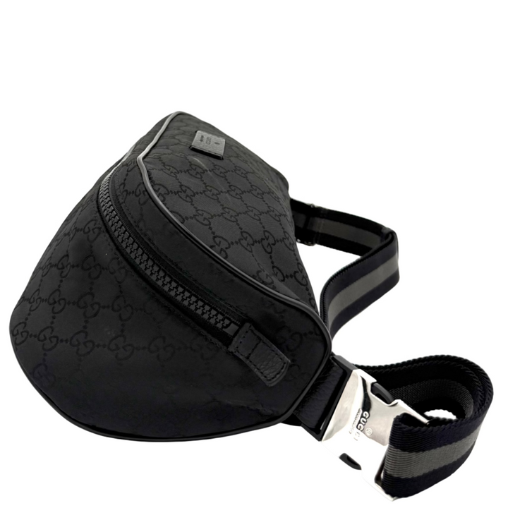 GG Canvas Black Bumbag