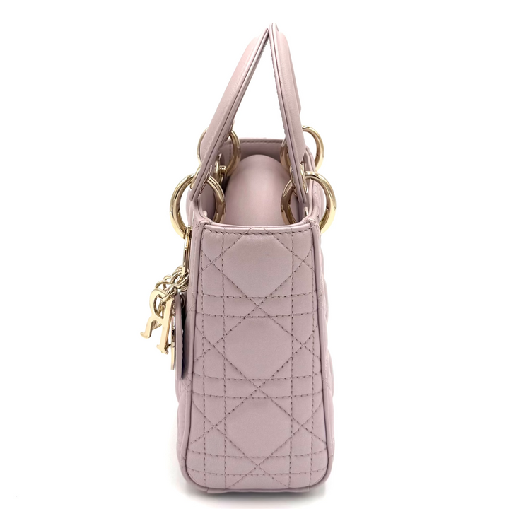 Lady Dior Mini Cannage Quilted Leather Bag