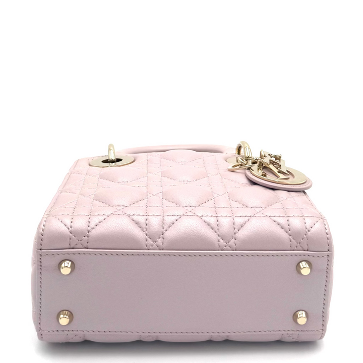 Lady Dior Mini Cannage Quilted Leather Bag