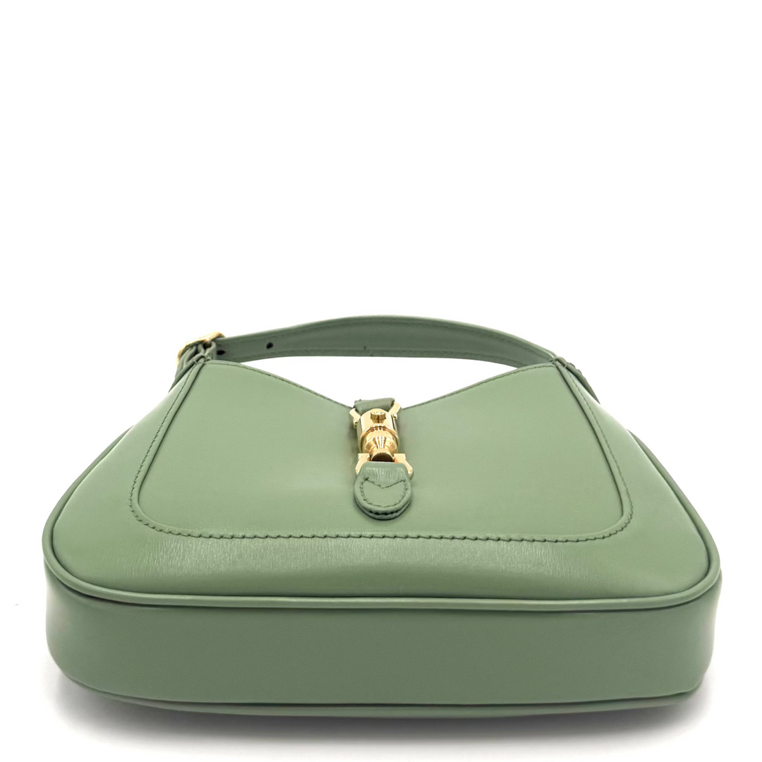 Jackie 1961 Lux Green Soil Grass Mini Leather Bag