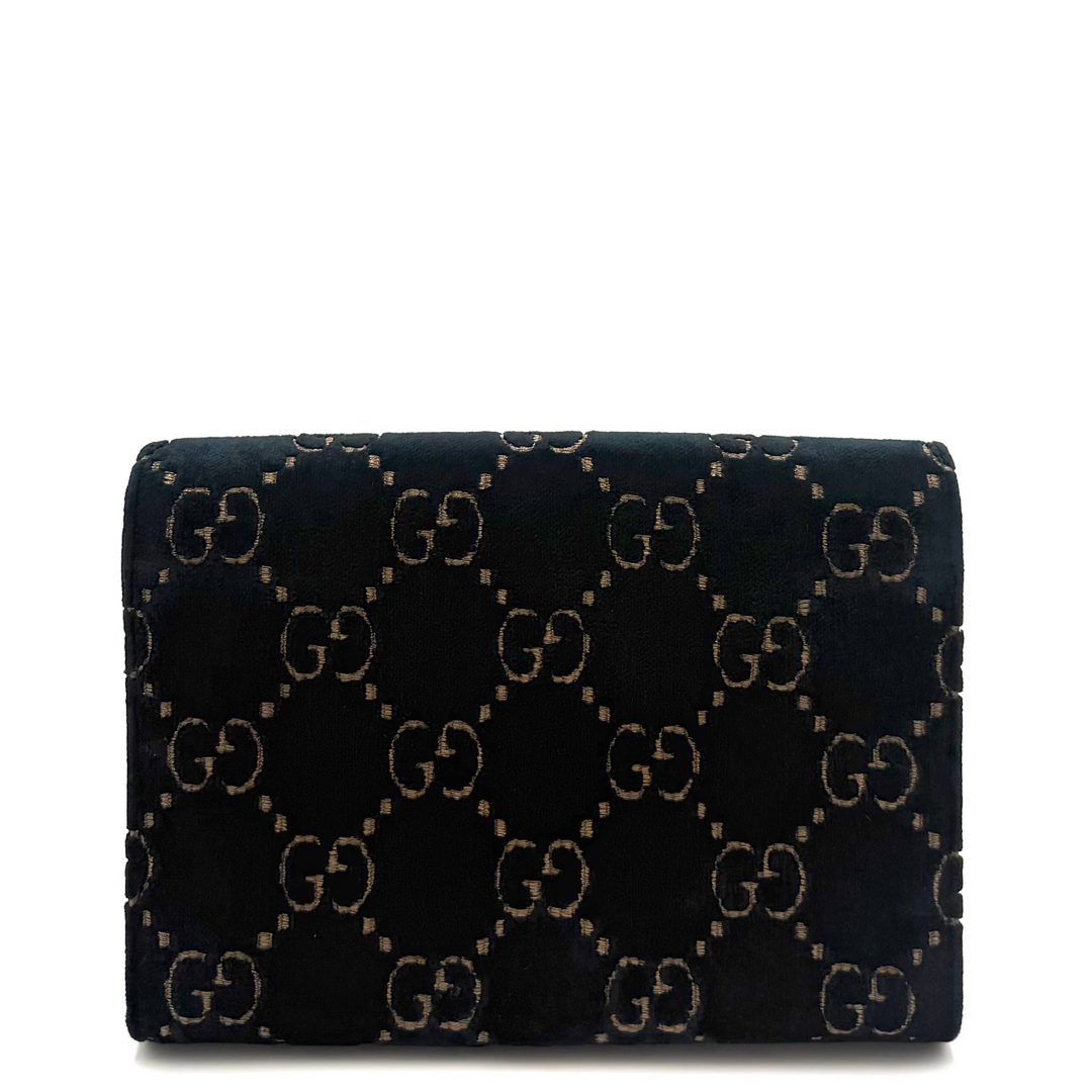 Dionysus Crystal Super Mini Velvet Bag