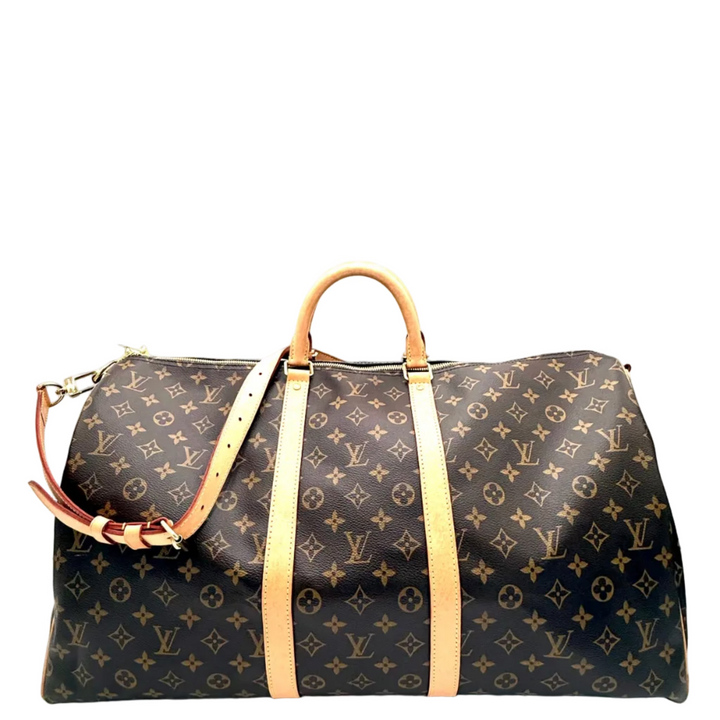 Keepall 55 Bandouliere Monogram Canvas Bag
