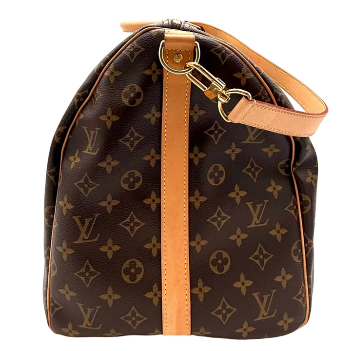 Keepall 55 Bandouliere Monogram Canvas Bag