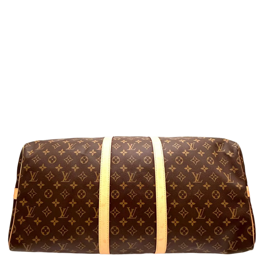 Keepall 55 Bandouliere Monogram Canvas Bag