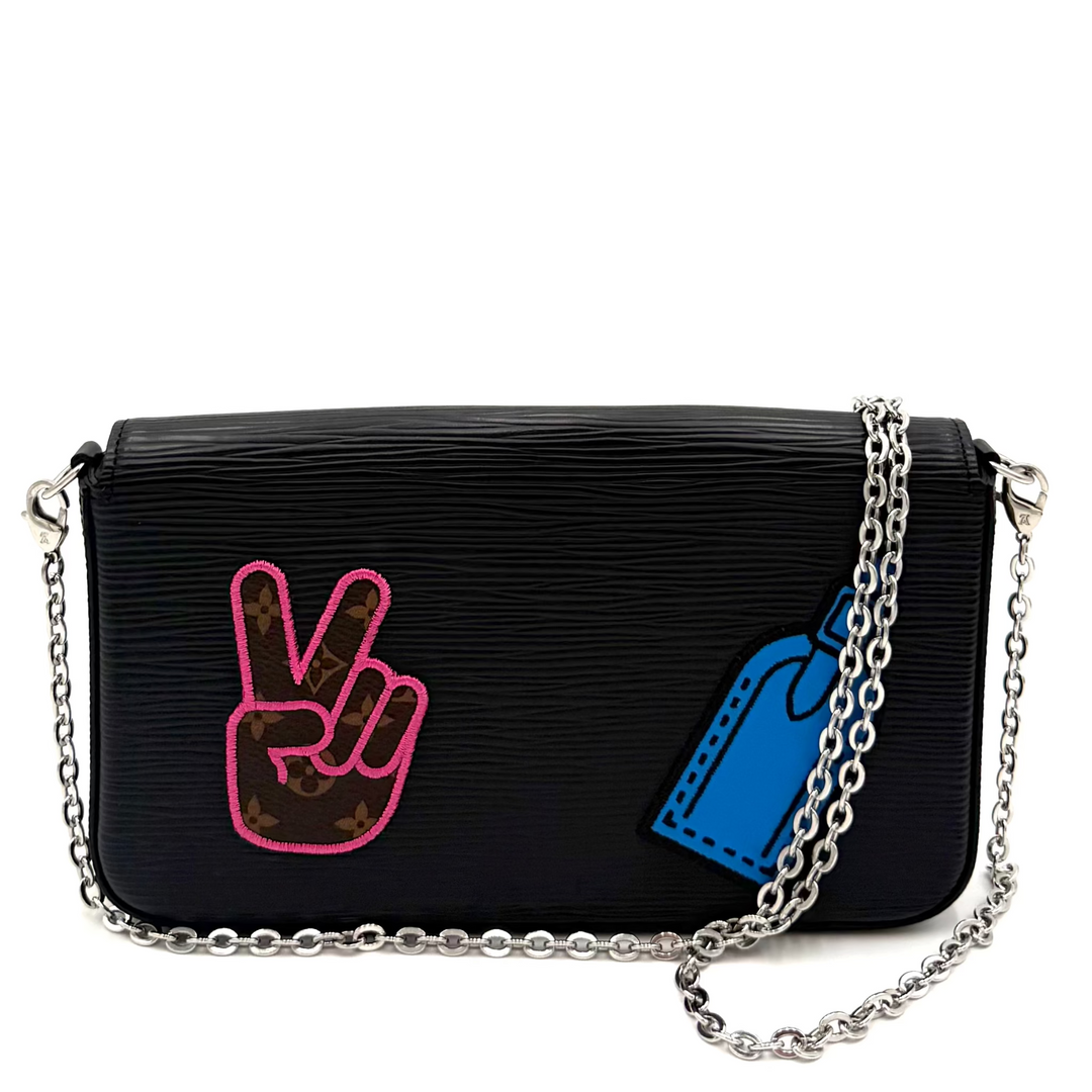 Stories Pochette Felicie Epi Leather Limited Edition Bag