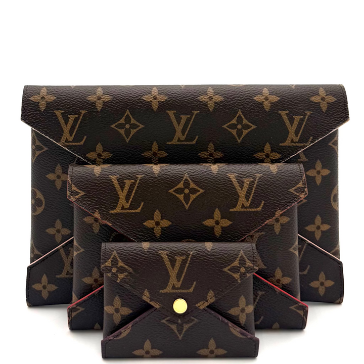 Kirigami Monogram Canvas Pochette Set