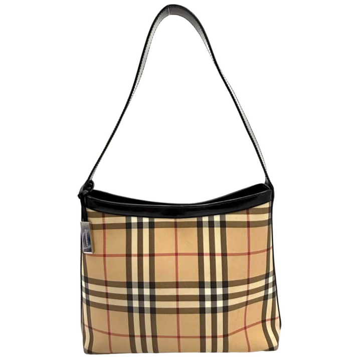 Burberry Nova Check Canvas Shoulder Bag