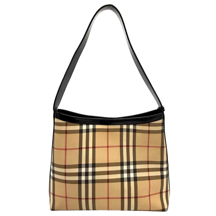Burberry Nova Check Canvas Shoulder Bag