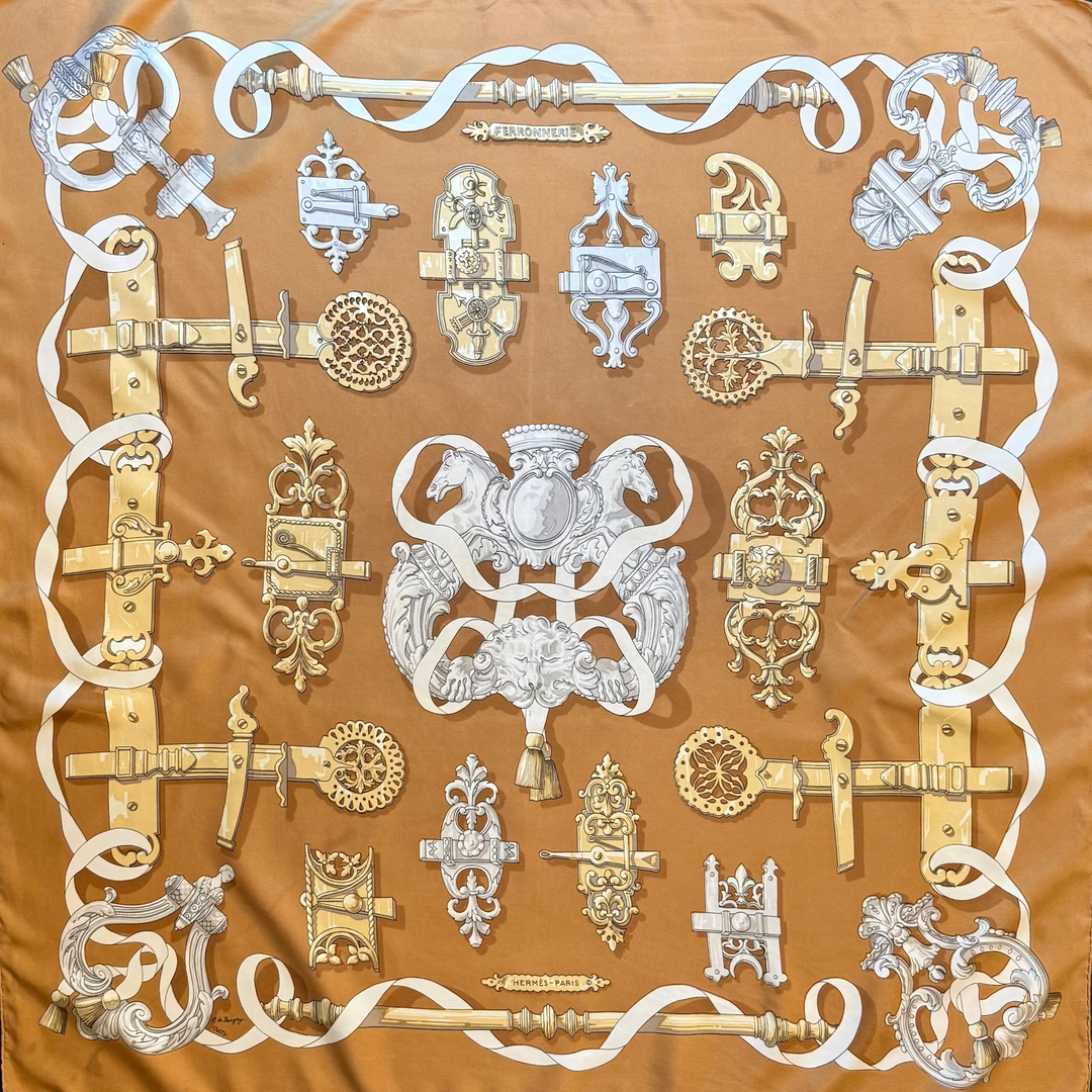 Ferronnerie Silk Scarf By Caty Latham