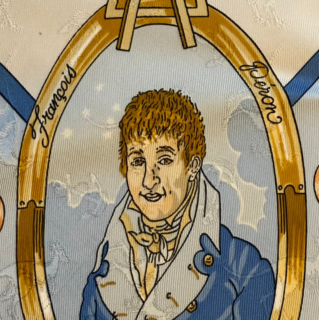 Le Geographe Silk Scarf by Sandra Laroche