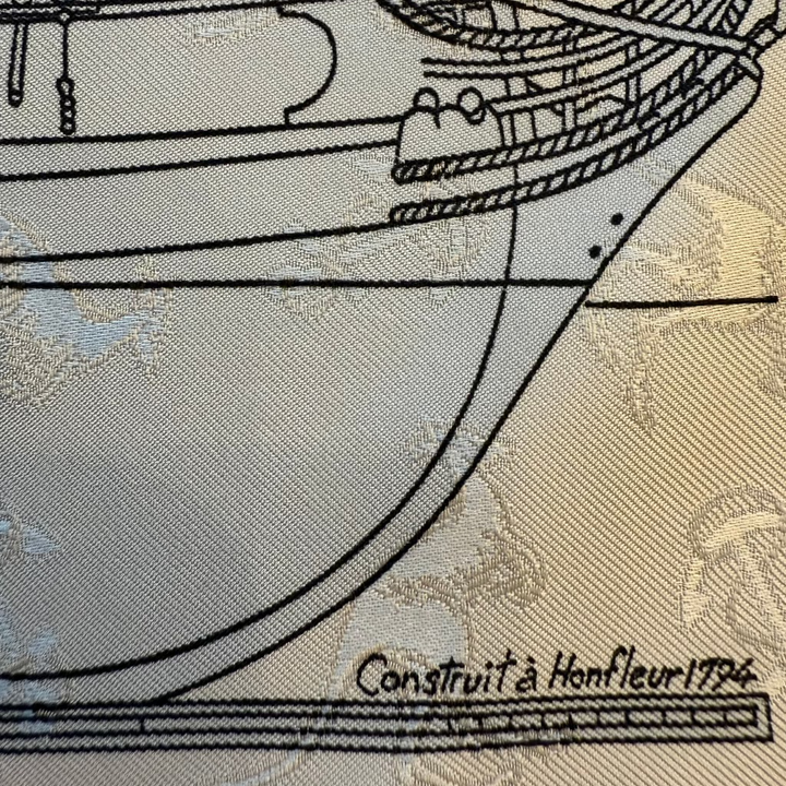 Le Geographe Silk Scarf by Sandra Laroche