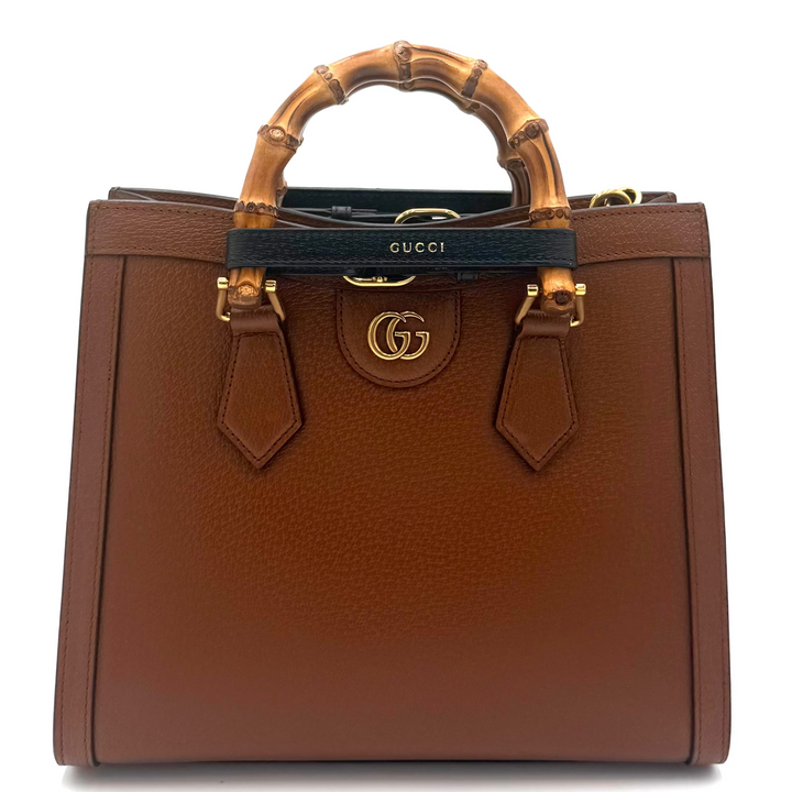 Diana Small Textured Leather Tote Bag