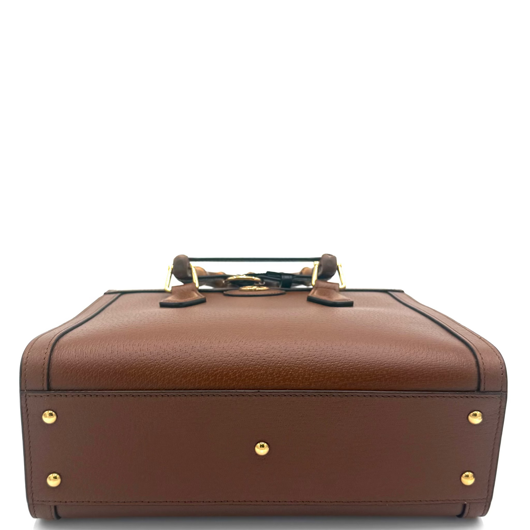 Diana Small Textured Leather Tote Bag
