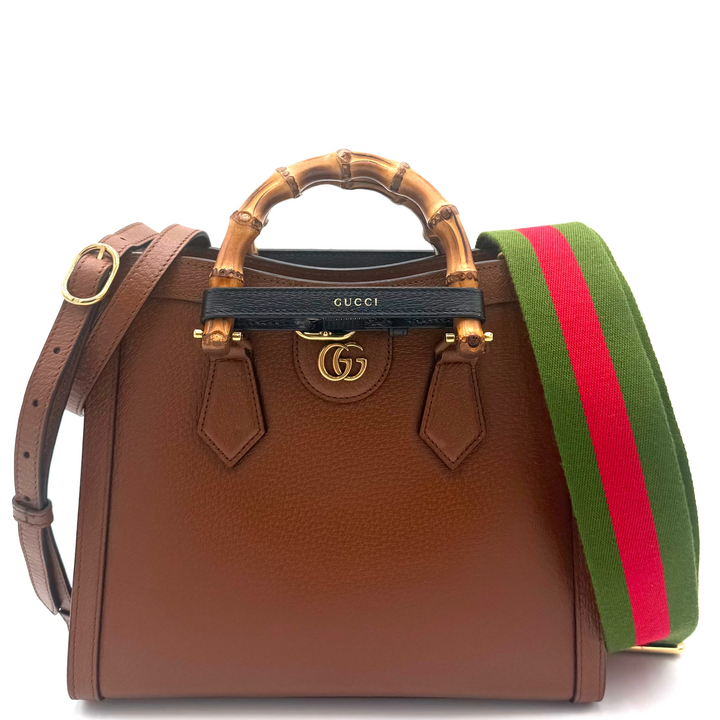 Diana Small Textured Leather Tote Bag