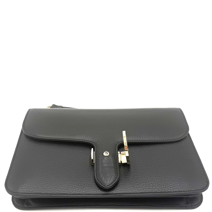 Dollar Interlocking G Medium Calfskin Leather Shoulder Bag